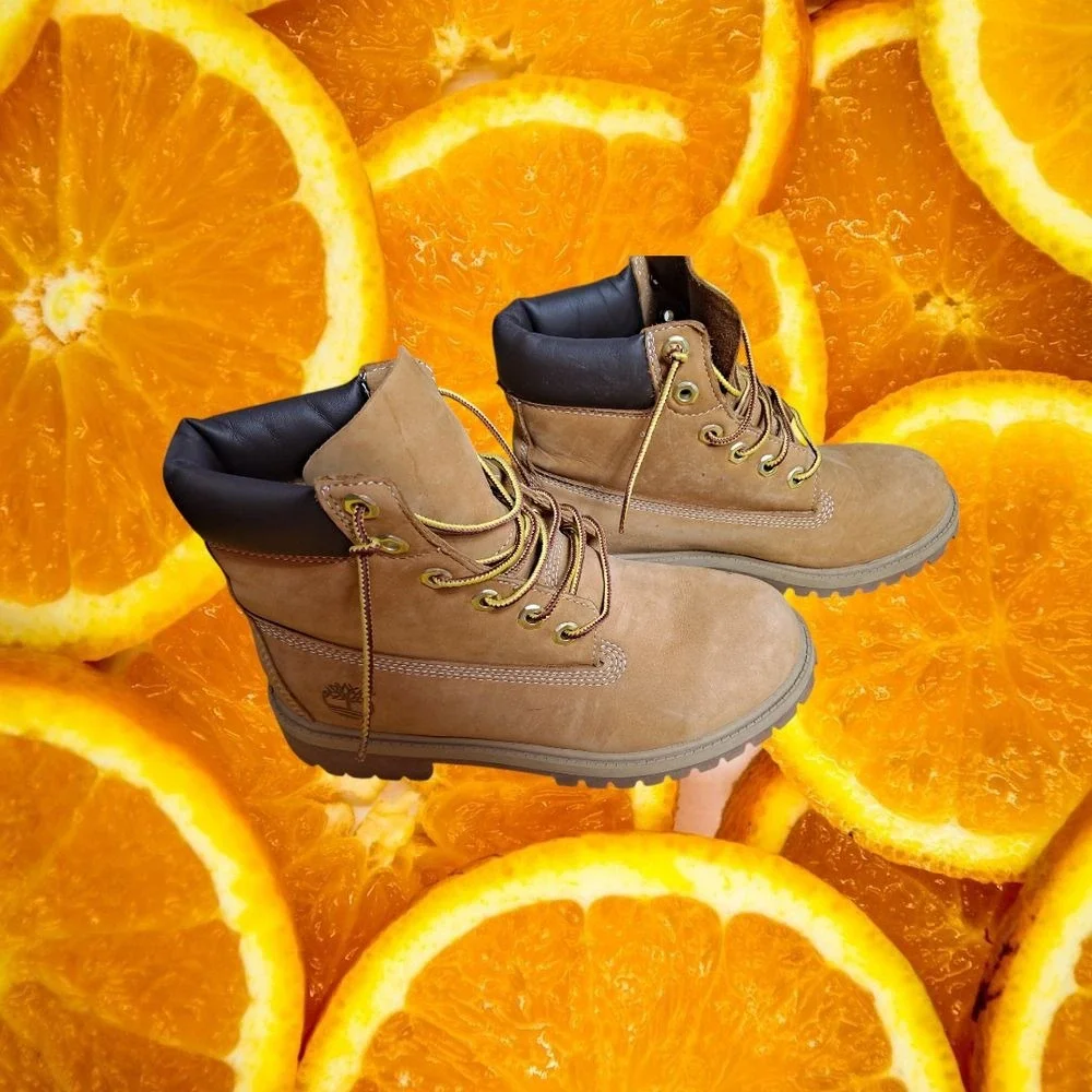 Timberland Kids' Boots Premium Waterproof Padded Collar Wheat‎ Size 4.5